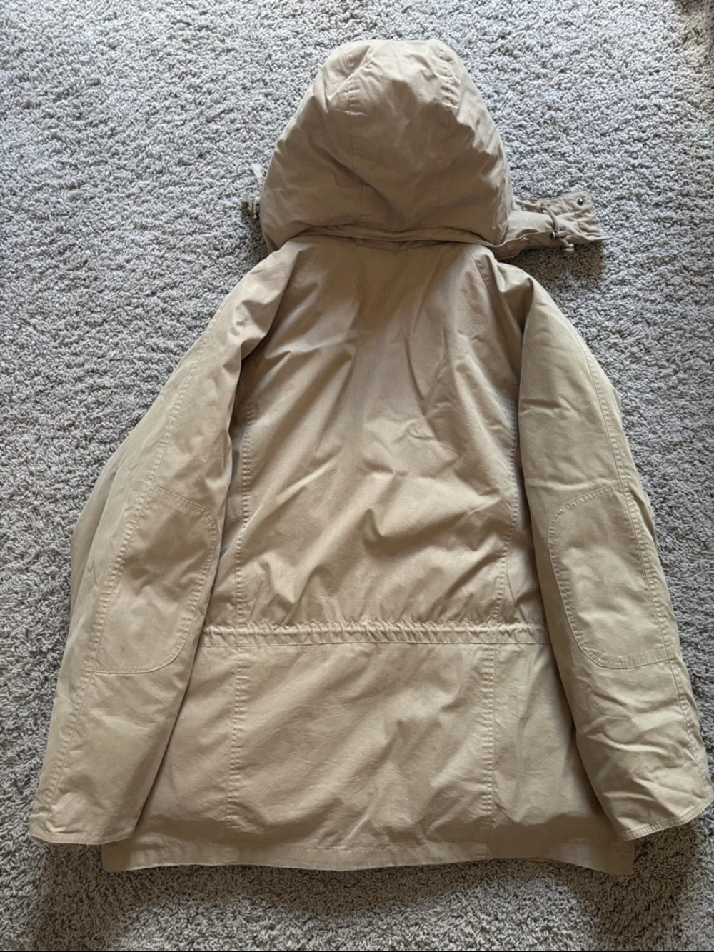 London Fog Men's Hooded Parka Down Filled Puffer Coat in Tan